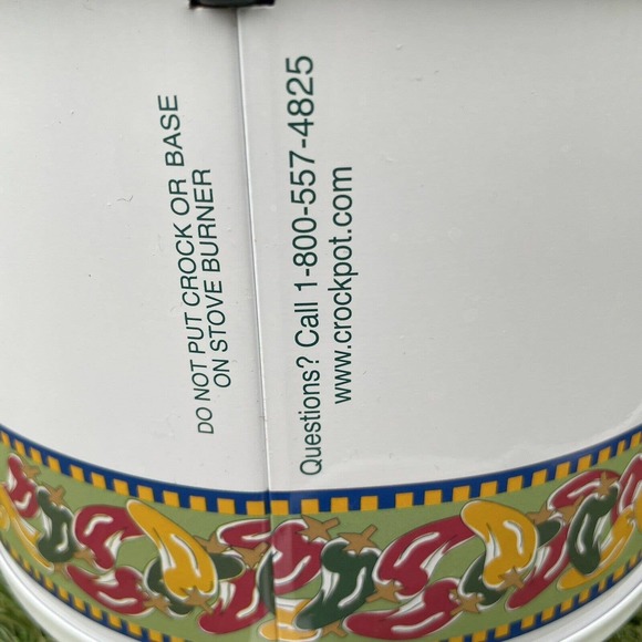 Rival 2-quart Slow Cooker Crock Pot Model 3122CH Chili Pepper Design With Box - Picture 5 of 10